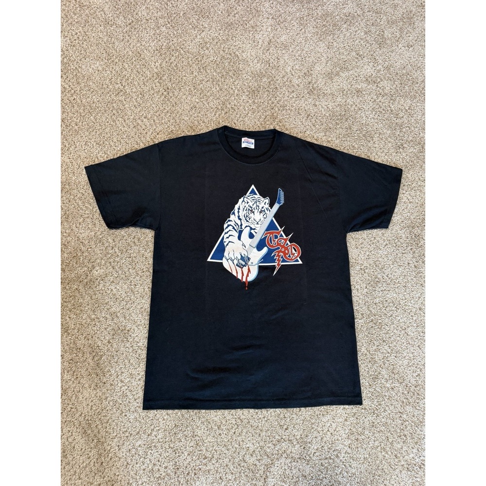 Vintage 2006 Trans Siberian Orchestra‎ Tiger Tee Shirt Mens Large Black Blue